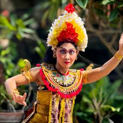 Balinese dancer @ the Barong & Keris Dance venue — Bali, Indonesia.