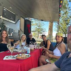 Including Kate and Stephan, some friends we made on our travels