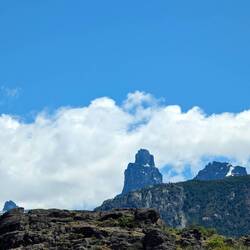 Das ist er, der Cerro Castillo (Burg Berg) nach dem der Nationalpark benannt ist!
