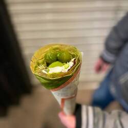 Grüntee-Crêpe mit Dango 🍡