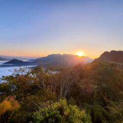 Sunrise above the clouds