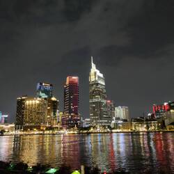 View of the riverfront from District 2