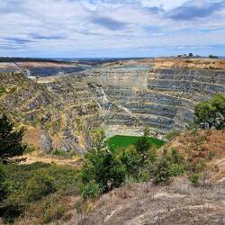 Massive lithium mine in a neighbouring town, ironically called Greenbushes