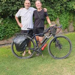 Bye bye bike. Thank you Claudio for taking care of my bike for me for the next 7 weeks!