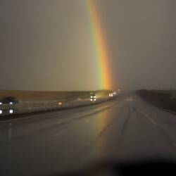 auf dem Weg zurück nach Deutschland hatten wir nicht das beste Wetter, dafür diese Überraschung