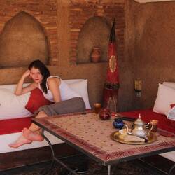 Chillen im Riad Carina (Inhaber ist übrigens ein Deutscher)