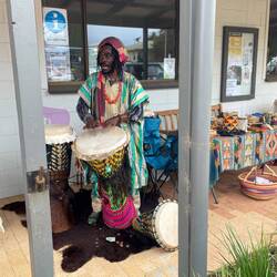 ein Einheimischer oder ein Spinner