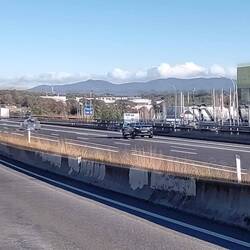 Über diese Bergkette sind wir gekommen.