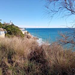 Küste direkt hinter Calella