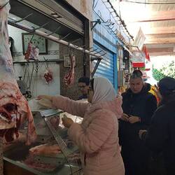 Beim Metzger...nein Ulli ist nicht mürrisch, das ist eine Momentaufnahme ;-)