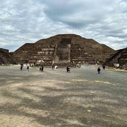 The smaller but not the less impressive Moon Pyramid