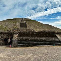 Steps up the Pyramid of the Sun