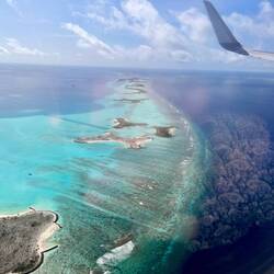Anflug auf den Male Velana International Airport