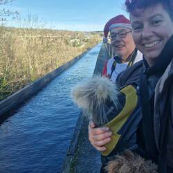Walking over the Pontcysyllte Aqueduct