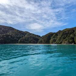 Emerald waters at the Abel Tasman