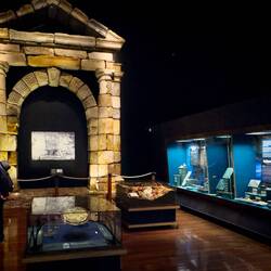 Castle Gateway ... sandstone blocks raised from the Batavia wreck ... likely used as ballast.