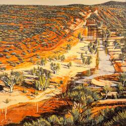 "Whispering Rocks" by C. Le Cerf — Geraldton Regional Art Museum.