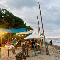 Unser Plätzchen am Strand