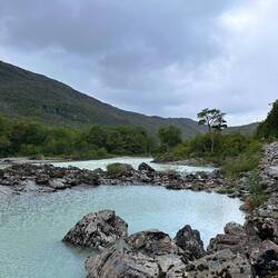 Ich wollte in den "Pool" gehen, aber es war unmöglich! Viel zu kalt!