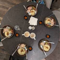My worst nightmare. All 5 of us ordered the same thing.