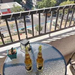 Erholung auf dem Balkon