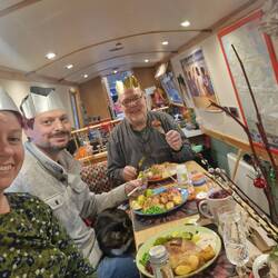 A scrumptious Christmas dinner courtesy of Will