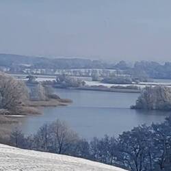 Weg nach Hause mit Blick auf den Wanzkaer See