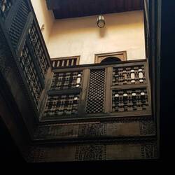 Ein Innenhof der Koranschule