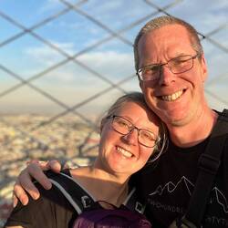 Sunset selfie from 44th floor of Torres de Latinamerica