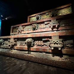 Teotihuacan relief (from the Snake Temple of the pyramids we visited earlier)