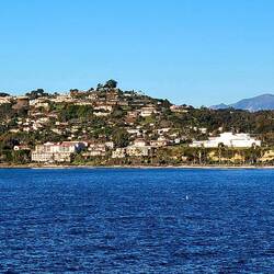 Approaching Santa Barbara by tender