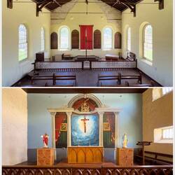The Anglican (top) and Roman Catholic chapels at Fremantle Prison.