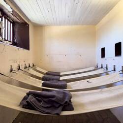 Communal sleeping would be in hammocks like these at Fremantle Prison.