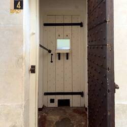 Solitary confinement cell ... double doors to stop prisoners from communicating amongst themselves.