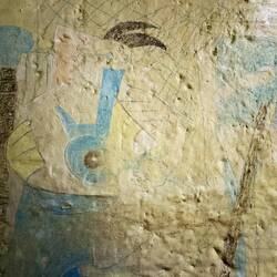 Remnants of a painting on the wall at Fremantle Prison.