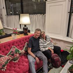Liz and Neil at the Tango de Mayo in BA