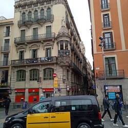 Barcelona-Taxi (unser Fahrer hat uns auch übers Ohr gehauen)