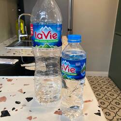 The only 2 bottles I've consumed, dont want to think about all the other plastic.