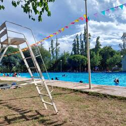 Und nochmals eine Abkühlung in der örtlichen Badi 👙🩳