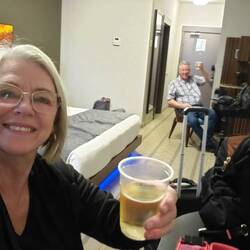 Happy hour (?) in our room ... big girl party panties kept from public view! 😉