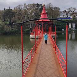Ingrid wandelt über das Wasser