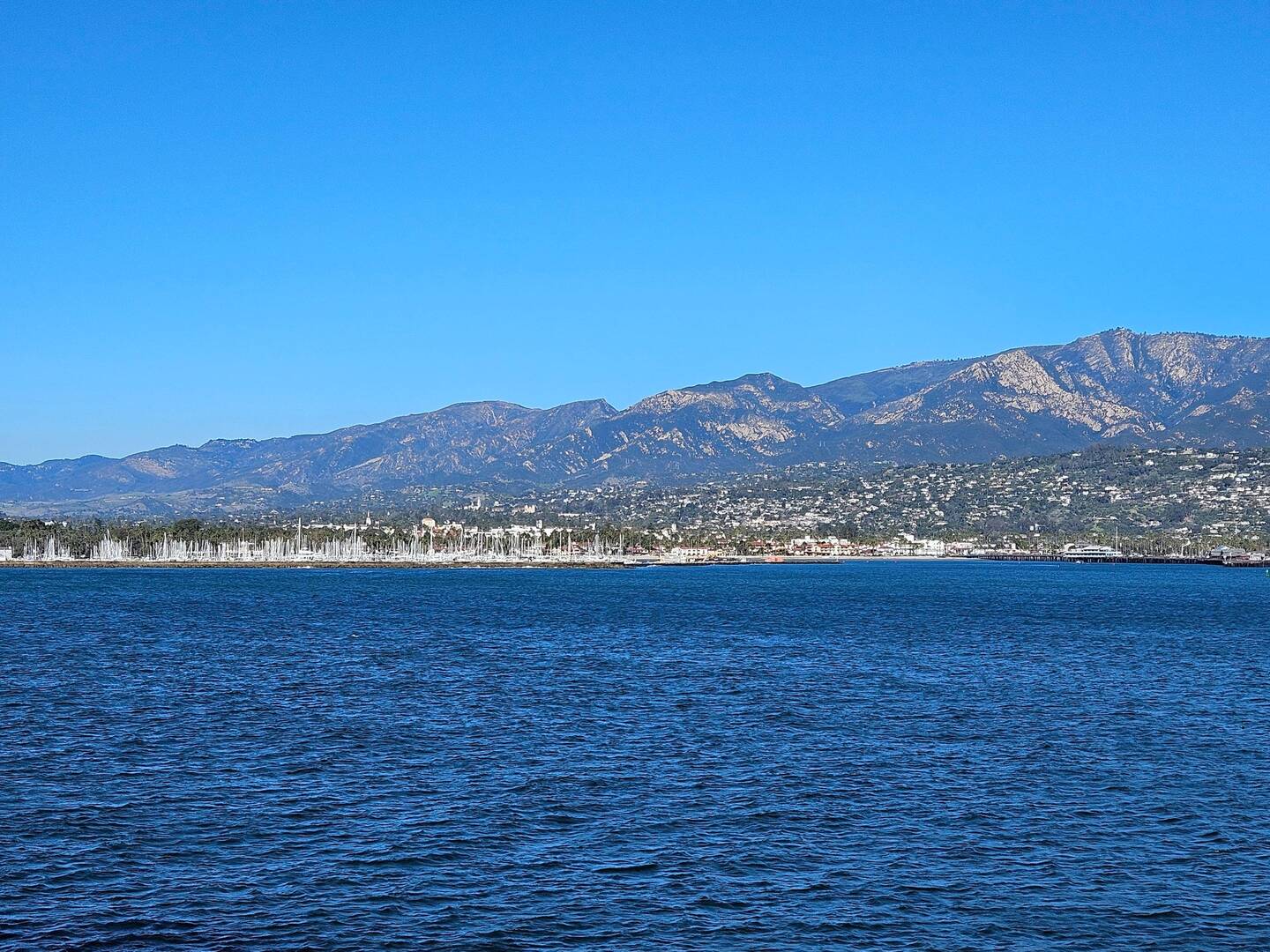 View of Santa Barbara from the ship
