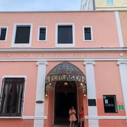 Kolonialgebäude in Merida City