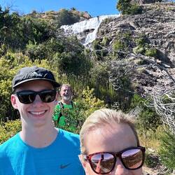 Der Wasserfall über uns