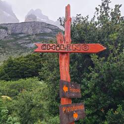 Know your on the trail when you see these type signs.
