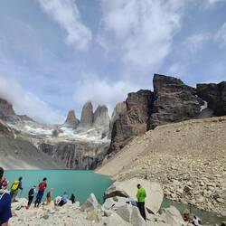 Reached base of towers & time for lunch.