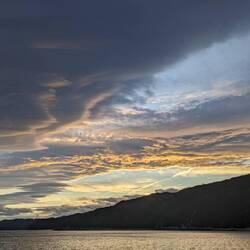 Moody sunset at Observation Beach
