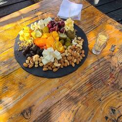 Our reward for all the miles we hiked.