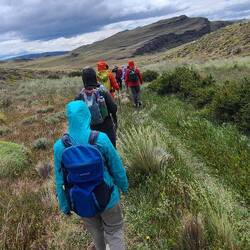 This pass had the most wind, at times we had to stop & use poles to stand our ground.