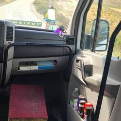 Crazy to see someone cycling in this wind.